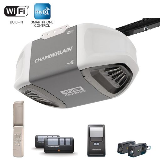 Chamberlain 1/2 HP Smartphone-Controlled Heavy-Duty Chain Drive Garage Door Opener with MED Lifting Power