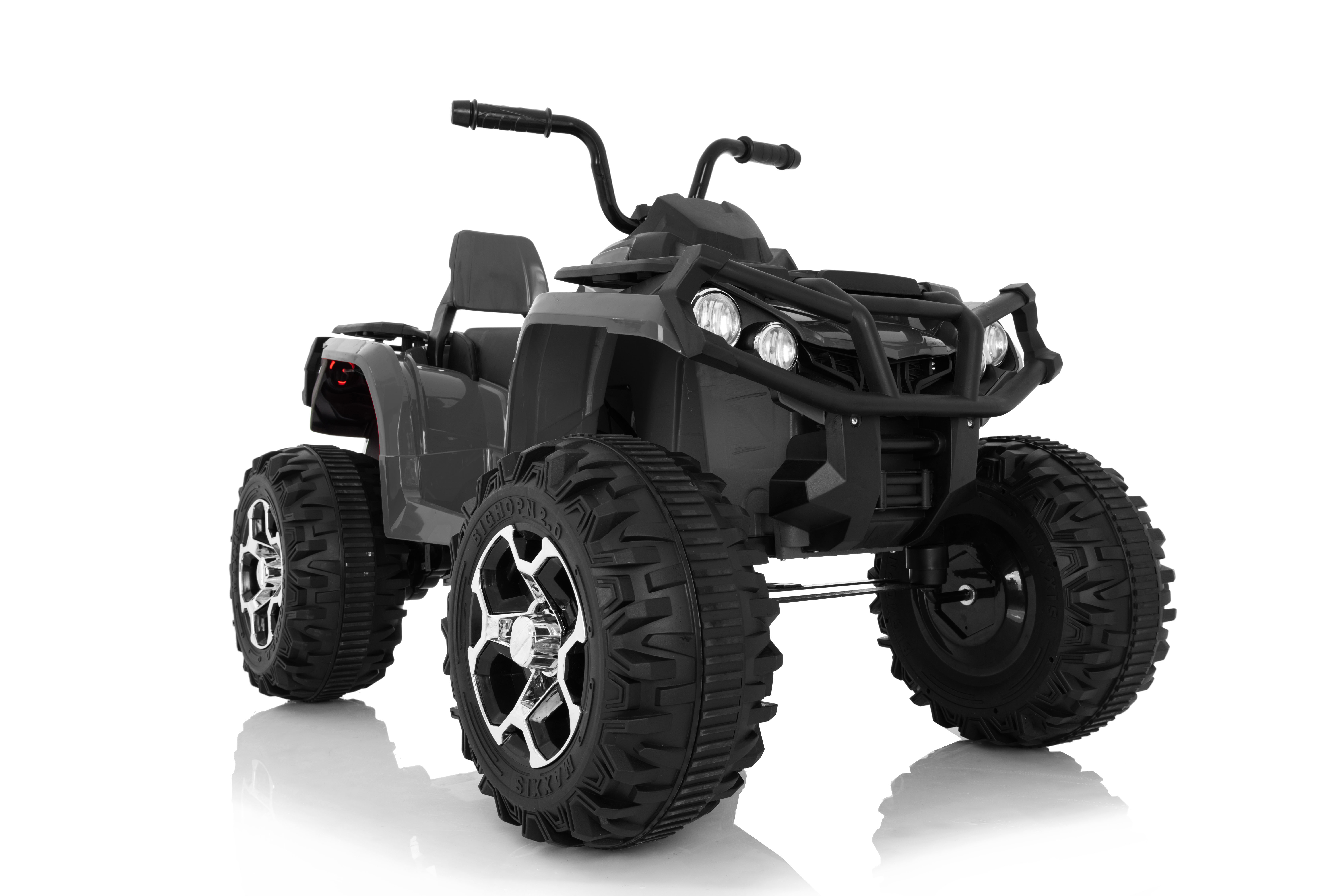 12V Ride On Wonderlanes Adventure ATV in Black, Battery Powered