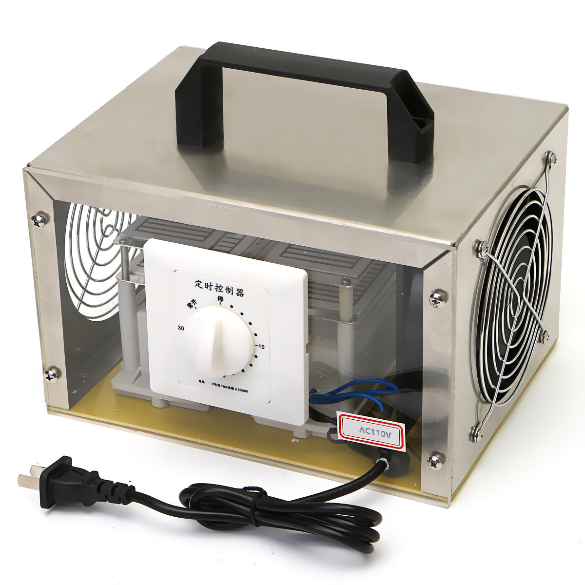 110V 20g/h Ozone Generator Ozonizer Disinfection Machine Home Air Purifier 20000mg/hr 9x7x4" Inch
