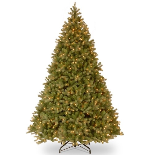 10’ Pre-Lit Downswept Fir Artificial Christmas Tree - Clear Lights - 33368393