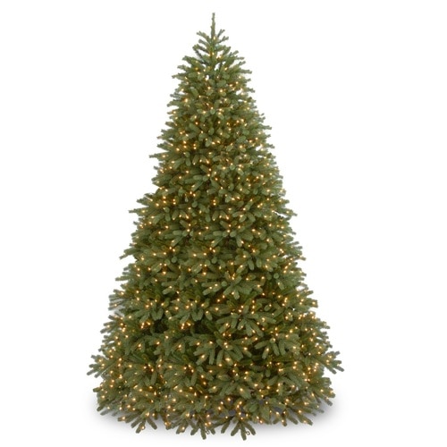 10’ Pre-Lit Jersey Fraser Fir Medium Artificial Christmas Tree – Dual Color LED Lights - 33368462