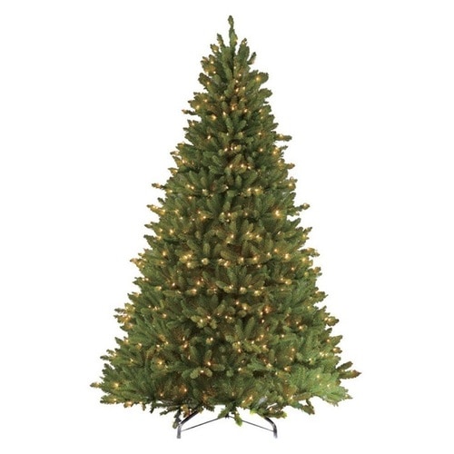 10’ Pre-Lit Full Fraser Fir Artificial Christmas Tree - Clear Lights - 32905161
