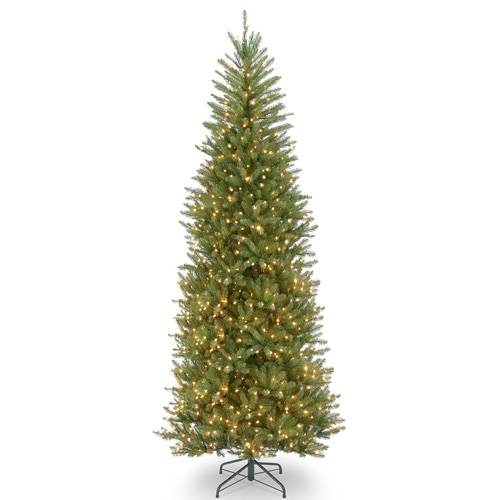 10’ Pre-lit Dunhill Fir Slim Artificial Christmas Tree –Clear Lights - 33367842