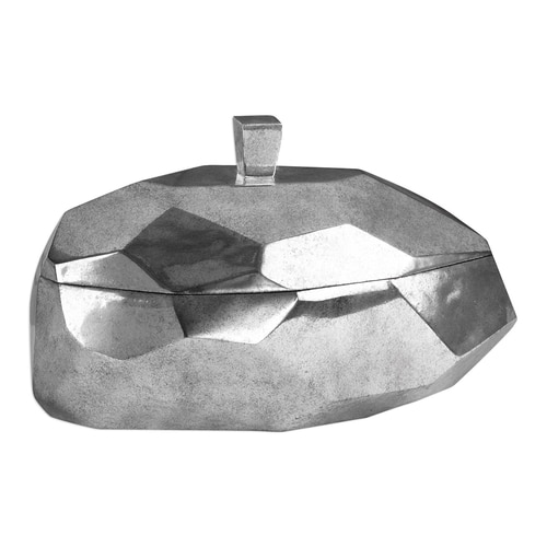 15" Minta Silver Box with Removable Lid - 33379377