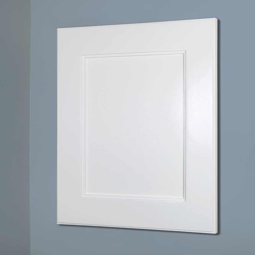 13x16 White Shaker Style Recessed Medicine Cabinet with no mirror