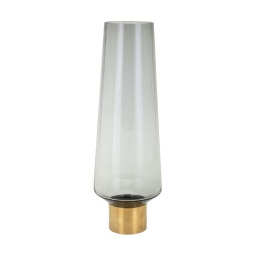 15.75" Gray Large Glass Vase Tabletop Decor - 33408116