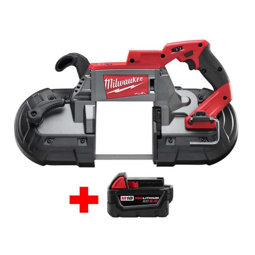 Milwaukee M18 FUEL 18-Volt Lithium-Ion Brushless Cordless Deep Cut Band Saw with Free M18 5.0Ah Battery