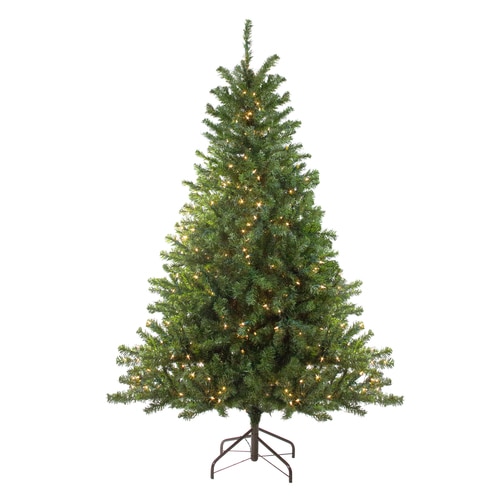 10 Pre-Lit Canadian Pine Artificial Christmas Tree - Clear Lights - 32913266