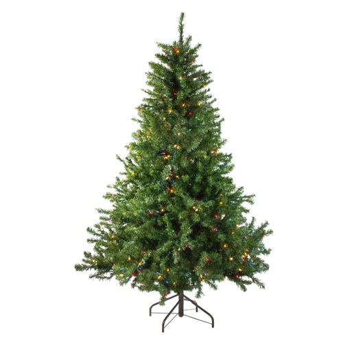 10 Pre-Lit Canadian Pine Artificial Christmas Tree - Multi Lights - 32913269