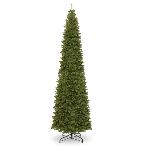 12’ North Valley Spruce Pencil Slim Artificial Christmas Tree - Unlit - 33368340