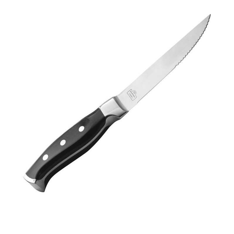 10 Strawberry Street Steak Knife in Black (Set of 6)