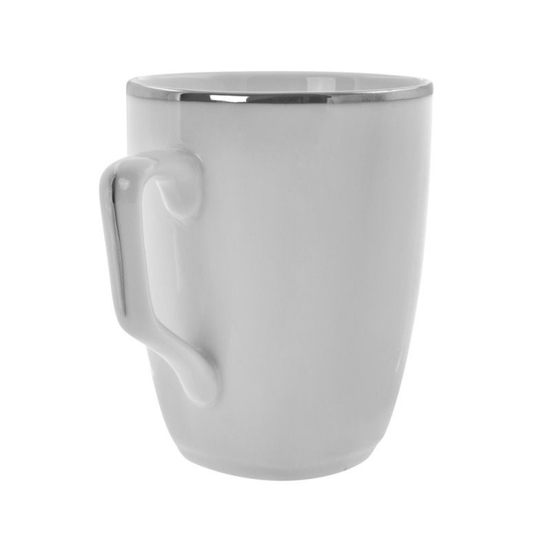 10 Strawberry Street Lotus Silver Line Mug (Set of 6)