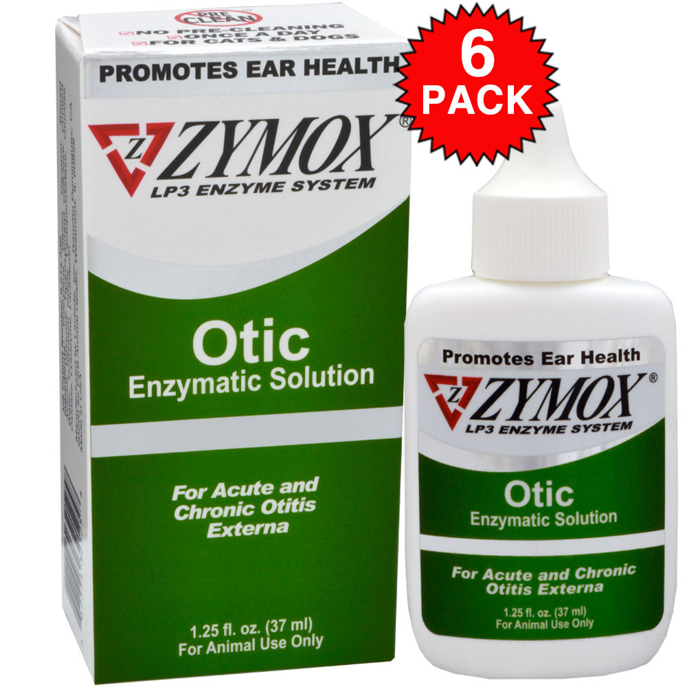 Zymox 6PACK Zymox Otic (7.5oz) Hydrocortisone Free