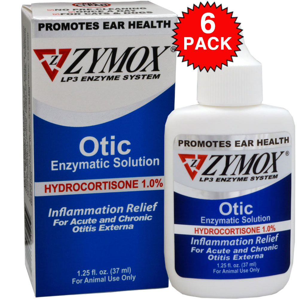 Zymox 6PACK Zymox Otic (7.5oz) with Hydrocortisone (1.0)