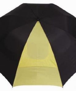 B004E8EI6G 62" Cadie Windproof Golf Umbrella Black/Yellow New