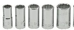 B0051VBFRU Wright Tool 209 1/4" Drive 12 Point Std Socket Set (12-Piece)