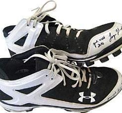 B004BRSULE Logan Morrison Game Used 2010 Autographed/Signed Game Used Under Armour Plastic Cleats - MLB Autographed Game Used Cleats