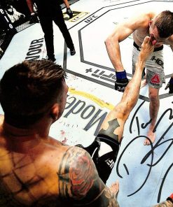B08W2Y3M49 Dustin Poirier Signed 8x10 UFC Kick Photo The Diamond PSA/DNA ITP