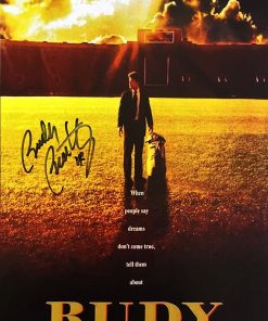 B08WJMRMVT Rudy Ruettiger Signed 11x17 Notre Dame Rudy Movie Poster Photo JSA ITP