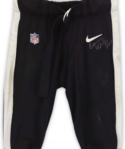 B08W3MRB7S Carson Wentz Philadelphia Eagles Autographed Game-Used #11 Black Pants vs. Chicago Bears on November 3, 2019 - Size 34 - Game Used Equipment