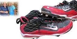 B003YA31L8 Yunel Escobar Autographed/Signed 2009 Game Used Spikes - MLB Autographed Game Used Cleats