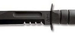 B005GRERMO KA-BAR 1214CP, Fighting/Utility Knife, Serrated, Hard Sheath, Black (Clam Pack),Medium