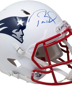 B08VGY78NY Tom Brady Signed Full Size New England Authentic Helmet Fanatics