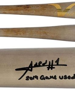 B08RW966JH Amed Rosario New York Mets Autographed Game-Used Gray Victus Bat from the 2019 MLB Season with"2019 Game Used" Inscription - MLB Autographed Game Used Bats