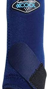 B08S5KJJWQ Professional's Choice Sports Medicine Products 2XCOOL Horse Boots Front Pair Equine Athletic Wrap Small Navy 4-Pack