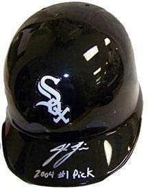 B00824TAF2 Josh Fields 2004#1 Pick Autographed/Signed Chicago White Sox Baseball Mini Helmet - Autographed MLB Mini Helmets