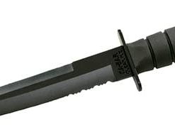 B005GRF3YA Ka-Bar 1245CP KA bar, Tanto, Serrated Edge, Black (Clam Pack),Medium