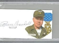 B08WRZCDD2 Authentic Autographed Bruce Crandall Vietnam War Battle of Ia Drang Cut Signature ~ PSA Encapsulated #84173984