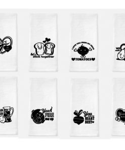 B08T8JXNFD set of 8 kitchen towels. flour sack towels. dish towels. tea towels. funny kitchen decoration. Valentine decoration.