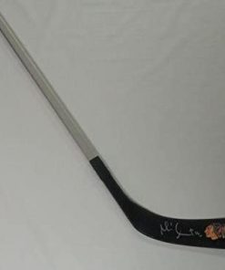 B009B7S0DM Michel Goulet Signed Hockey Stick Chicago Blackhawks Stanley Cup Hof Coa - Autographed NHL Sticks