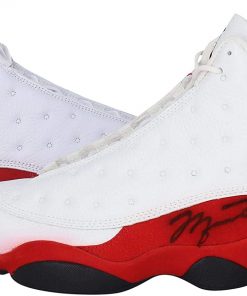 B08T6K667D Michael Jordan Chicago Bulls Autographed Air Jordan 13 Retro Shoes - Upper Deck - Autographed NBA Sneakers
