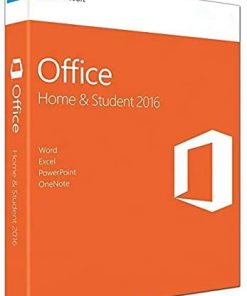 B08VH8HPTM Office 2016 Home and Student - English - New - 1 PC - Box - KeyCard - Word Excel PowerPoint OneNote - Office Home and Student 2016 for PC
