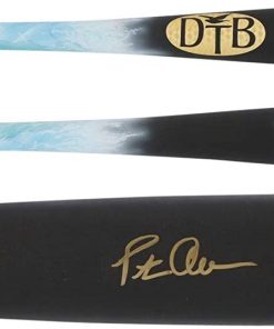 B08V3SQTJ8 Pete Alonso New York Mets Autographed Game Model Bat - Painted by Stadium Custom Kicks - Autographed MLB Bats