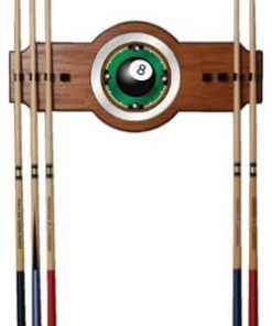 B001ENOLRK "8 Ball" Billiard Cue Rack with Mirror