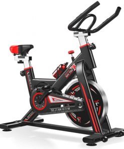 B08T71TC6D WEI-LUONG Foldable Indoor Exercise Bike Stationary Cycling with Quiet Smooth Belt Magnetic Resistance for Cardio Training Fitness at Home and Studio Folding