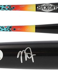 B08VPZPWFJ Mike Trout Los Angeles Angels of Anaheim Autographed Game Model Old Hickory Bat Version 2- Painted by Stadium Custom Kicks - Autographed MLB Bats