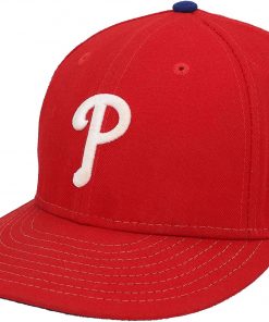 B08V32BQFF Scott Kingery Philadelphia Phillies Game-Used Red Cap from the 2019 MLB Season - Game Used MLB Hats