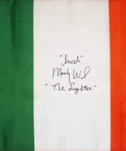 B00AB61K8E "Irish" Micky Ward "The Fighter" Signed 2x3 Ireland Flag