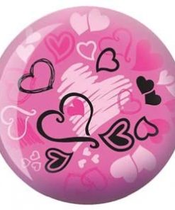 B002IJE27I Brunswick Products Hearts Glow Viz-A Bowling Ball, Pink/Black, 12 lb