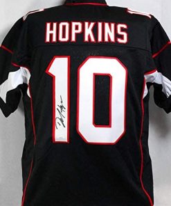 B08V7D9YB6 DeAndre Hopkins Autographed Black Pro Style Jersey - JSA W 1