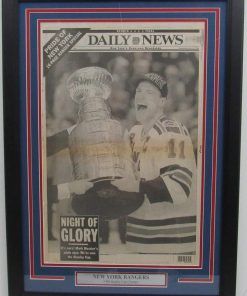 B08WPQQ8DG New York Rangers 1994 Stanley Cup Champs Daily News Newspaper Framed 157917