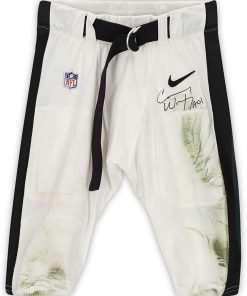 B08W3P9W8D Carson Wentz Philadelphia Eagles Autographed Game-Used #11 White Pants vs. Seattle Seahawks on January 5, 2020 - Game Used Equipment