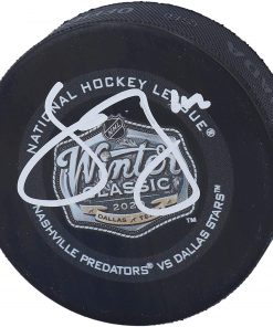 B08V3CJ5ZF Jamie Benn Dallas Stars Autographed 2020 Winter Classic Official Game Puck - Autographed NHL Pucks