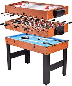 B08VGQ6RY8 Haieshop Foosball Table 3 in 1 Multi-Function Table Football Hockey Hockey Billiards Indoor Games