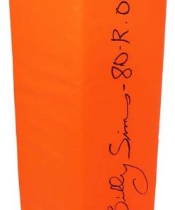 B08T6KC45V Billy Sims Signed Orange Endzone Football Pylon w/80 ROY - Schwartz Authentic