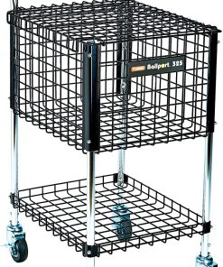 B009ZALK28 Tourna Ballport 325 Ball Tennis Teaching Cart , Black
